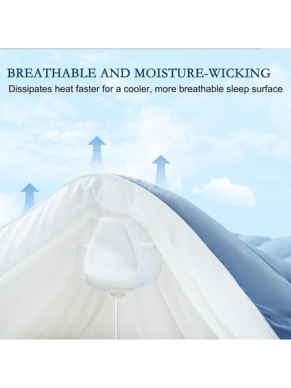 Cooling Queen Size Mattress Topper - Soft Quilted Bed Pad for Hot Sleepers
